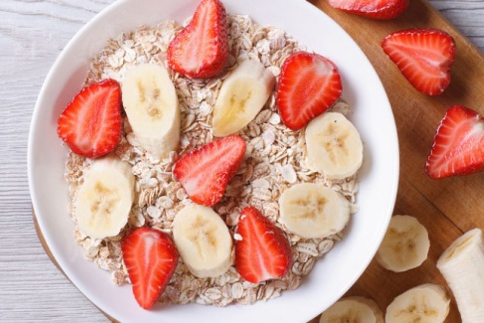 strawberry and banana nut bread oatmeal